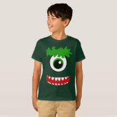 Kawaii lächelt ein Mit Augen Monster T-Shirt (Vorne ganz)