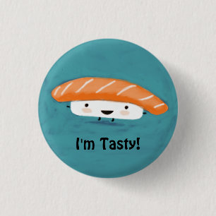 Kawaii Lachs-Sashimi Button