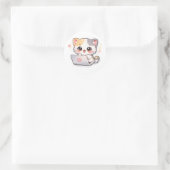 Kawaii Laptop Katzen Aufkleber | Süße Chibi Kitty  (Tasche)