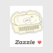Kawaii Laptop Vinyl Sticker (Blatt)