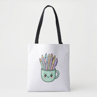 Kawaii-Lehrer-Kaffeetasse Bleistifte Süß Danke G Tasche