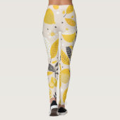 Kawaii Lemon Pattern Leggings (Rückseite)