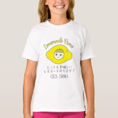 Kawaii Lemonade Crew Yellow Lemon Girl Japanese T-Shirt (Vorderseite)