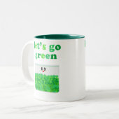 KAWAII LET'S GO GREEN POT TASSE (Vorderseite Links)