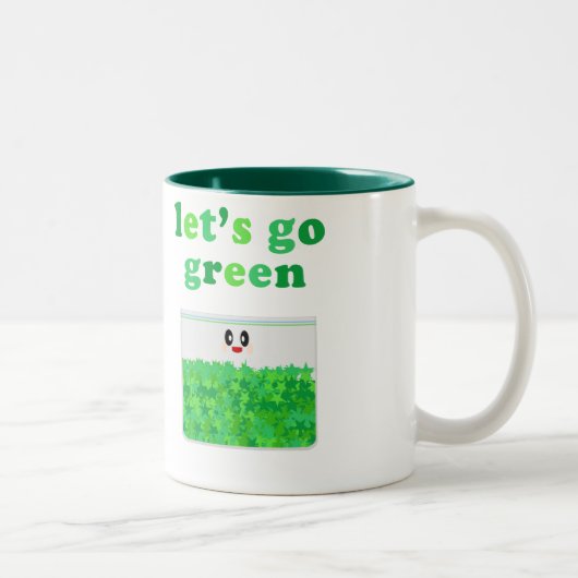 KAWAII LET'S GO GREEN POT TASSE (Rechts)