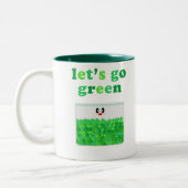 KAWAII LET'S GO GREEN POT TASSE (Links)