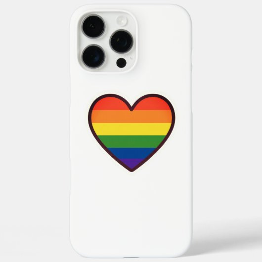 Kawaii LGBTQ+ Primer Herzschlag Case-Mate iPhone Hülle (Rückseite)