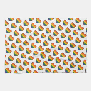 Kawaii LGBTQ+ Primer Herzschlag Geschirrtuch
