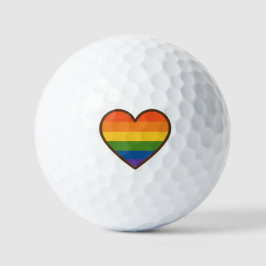 Kawaii LGBTQ+ Primer Herzschlag Golfball