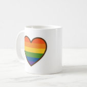 Kawaii LGBTQ+ Primer Herzschlag Kaffeetasse (Vorderseite Links)