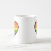 Kawaii LGBTQ+ Primer Herzschlag Kaffeetasse (Mittel)