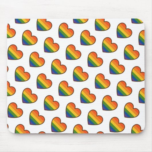 Kawaii LGBTQ+ Primer Herzschlag Mousepad (Vorne)