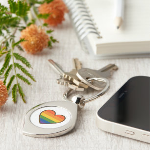Kawaii LGBTQ+ Primer Herzschlag Schlüsselanhänger