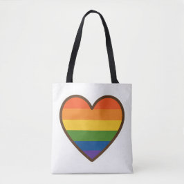Kawaii LGBTQ+ Primer Herzschlag Tasche