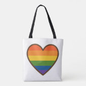 Kawaii LGBTQ+ Primer Herzschlag Tasche (Rückseite)
