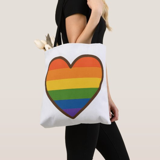 Kawaii LGBTQ+ Primer Herzschlag Tasche (Von Nahem)