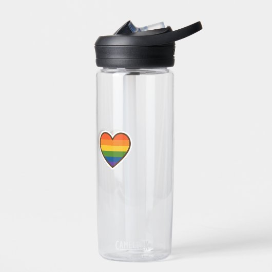 Kawaii LGBTQ+ Primer Herzschlag Trinkflasche (Links)