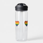 Kawaii LGBTQ+ Primer Herzschlag Trinkflasche (Vorderseite)