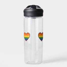 Kawaii LGBTQ+ Primer Herzschlag Trinkflasche