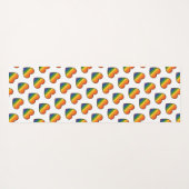 Kawaii LGBTQ+ Primer Herzschlag Yogamatte (Rückseite (Horizontal))