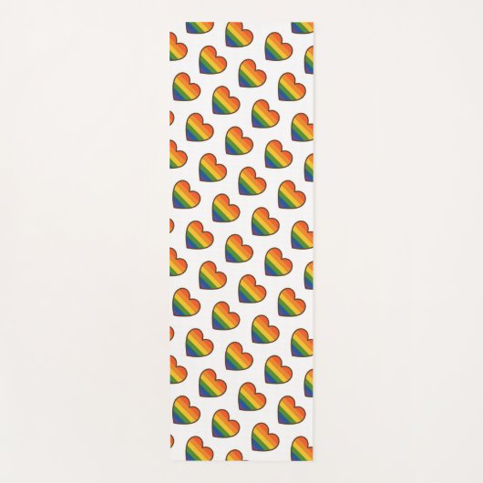 Kawaii LGBTQ+ Primer Herzschlag Yogamatte (Vorderseite)