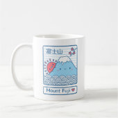 Kawaii Liebe Fuji Japan Doodle Kaffeetasse (Links)