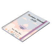 Kawaii Lila Moschee Wolken Notizblock (Linke Seite)