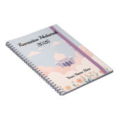 Kawaii Lilac Mosque Clouds Notizblock (Rechte Seite)