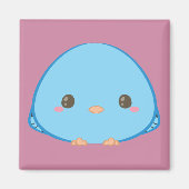 Kawaii Lineolated Parakeet Magnet (Vorne)