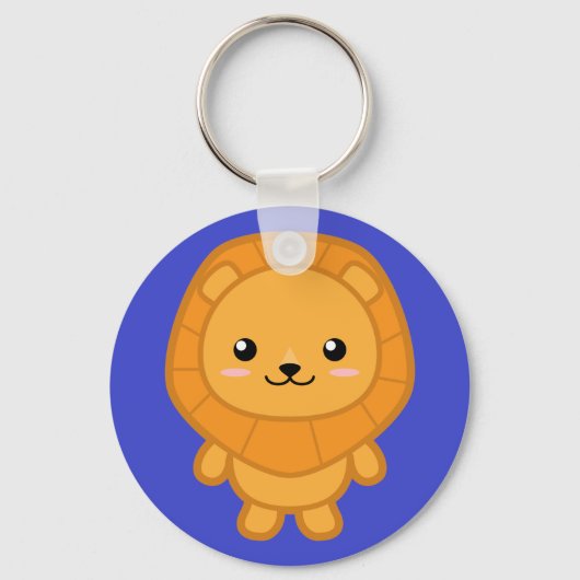 Kawaii Lion Schlüsselanhänger (Vorderseite)