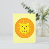 KAWAII LION SUNSHINE SWEETY POSTKARTE (Stehend Vorderseite)