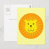 KAWAII LION SUNSHINE SWEETY POSTKARTE (Vorne/Hinten)
