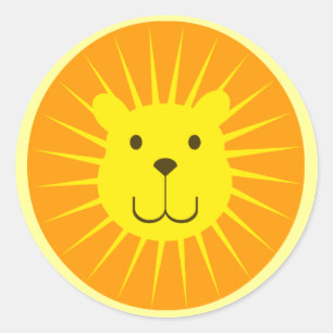 KAWAII LION SUNSHINE SWEETY RUNDER AUFKLEBER