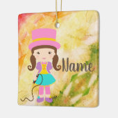 Kawaii Little Circus Keramikornament (Links)