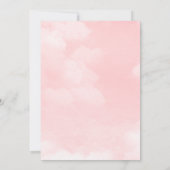 Kawaii Little Dumpling Dim Sum Pink Baby Dusche Einladung (Rückseite)