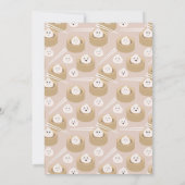 Kawaii Little Dumpling Gender Neutral Baby Shower Einladung (Rückseite)