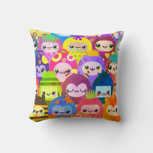 Kawaii Little Monsters Baby Kissen