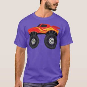 Kawaii LKWs 4x4 Brei Red Monster Truck L T-Shirt