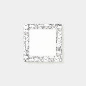 Kawaii Llama Pattern Post-it Klebezettel (Vorderseite)