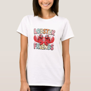Kawaii Lobster: Meeresfrüchte Kunst T-Shirt