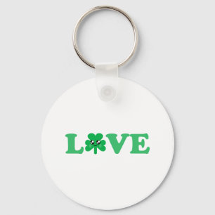 KAWAII LOVE SHAMROCK LUCKY IRISH SCHLÜSSELANHÄNGER