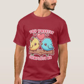 Kawaii Lovebirds - Du tweetet mich ab T-Shirt (Vorderseite)
