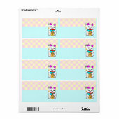 Kawaii Lucky Cat Maneki Neko Checkerboard (Vorne)