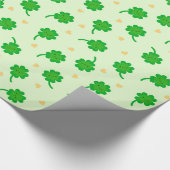 Kawaii Lucky Clover Geschenkpapier (Ecke)