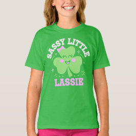 Kawaii Lucky Clover Sassy Irish Lass St. Patrick's T-Shirt