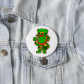 Kawaii Lucky Leprechaun Button (Beispiel)
