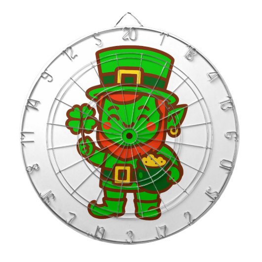 Kawaii Lucky Leprechaun Dartscheibe (vorne)