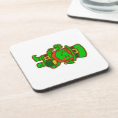 Kawaii Lucky Leprechaun Getränkeuntersetzer (Linke Seite)