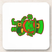 Kawaii Lucky Leprechaun Getränkeuntersetzer (Vorderseite)