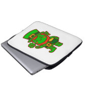 Kawaii Lucky Leprechaun Laptopschutzhülle (Vorne Knopf)